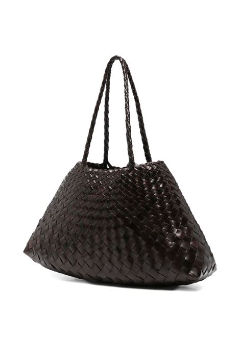 borsa santa croce big woman marrone scuro DRAGON DIFFUSION | DGS68892DK BROWN